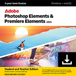 Adobe Photoshop Elements 2025 & Premiere Elements 2025 - Studenti e docenti